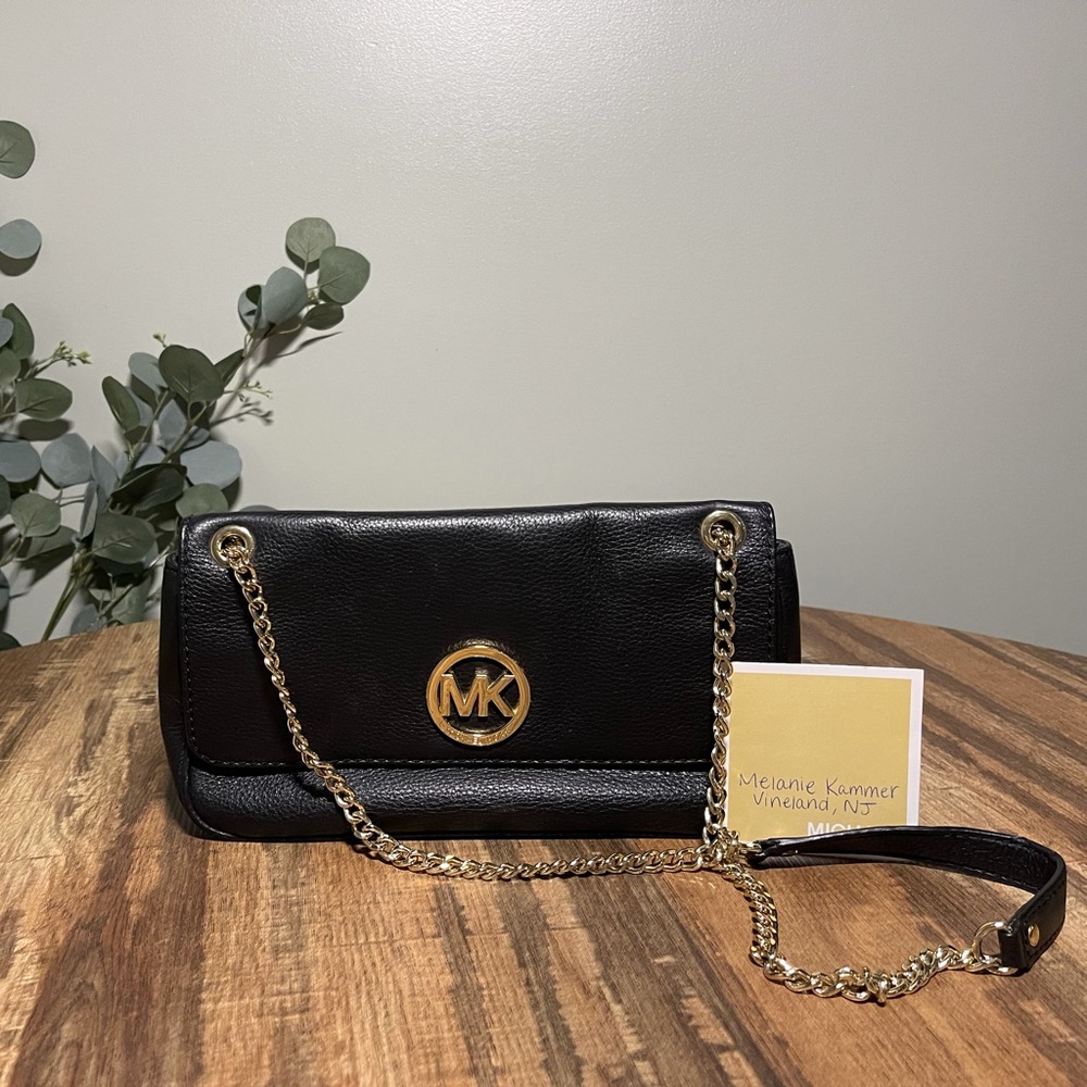 Michael Kors Fulton Shoulder Purse Brand Leather Cross Body Bag